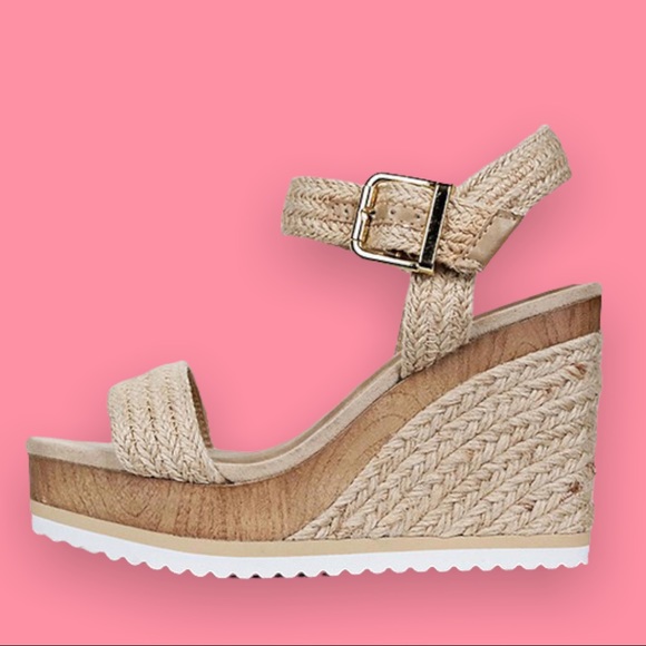 Best Seller! Soda Sutter Tan Jute Espadrille Wedge Sandal - Picture 8 of 8